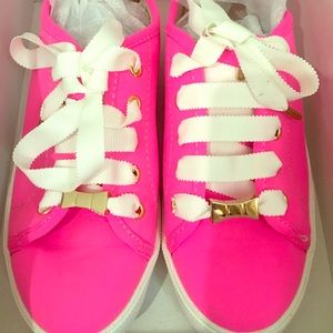 Kate Spade Hot Pink Tennis Shoes Sz 6